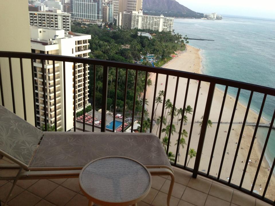 Lanai #1 -Unobstructed View of Waikiki Beach & Diamond Head.